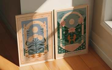 Solar Bloom & Night Garden Prints