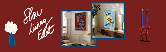Prints celebrating slow living