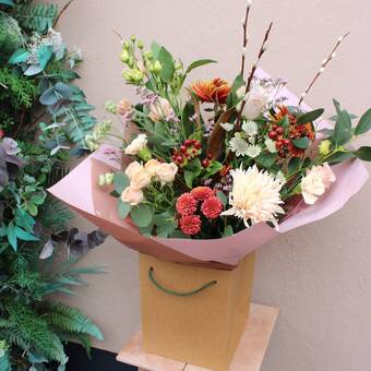 Our bespoke to Not on the High Street Winter Hand Tied Bouquet