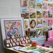 Prints in my studio.