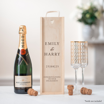 Personalised Engagement Bottle Box