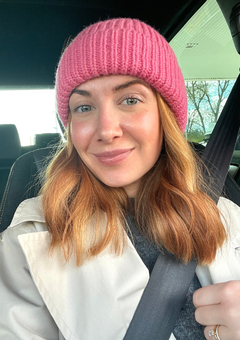 A photograph of the owner of By Honey Studios