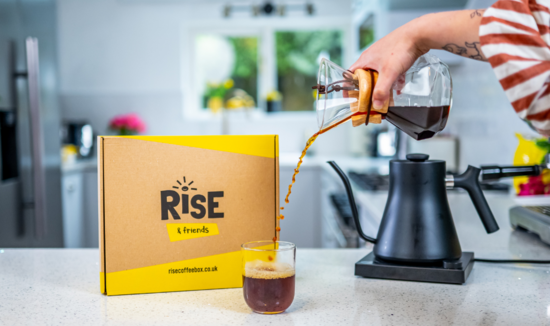 RiSE coffee box