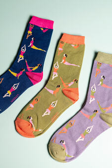 Yoga gifting bamboo socks