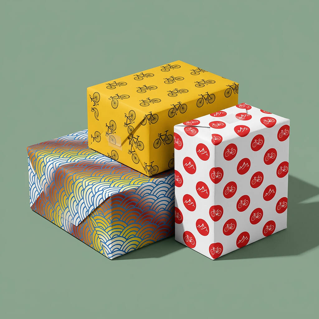 Race Day Wrapping Paper Trio