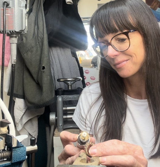 Sonja Bessant in her workshop 