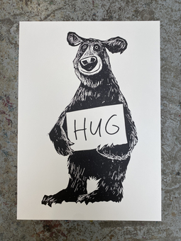 Bear HUG screenprint