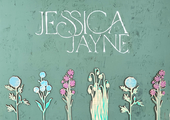 Jessica's handprinted wildflowers