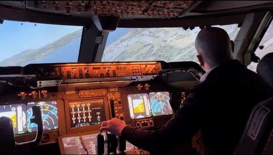 The Deck 747 flight simulator