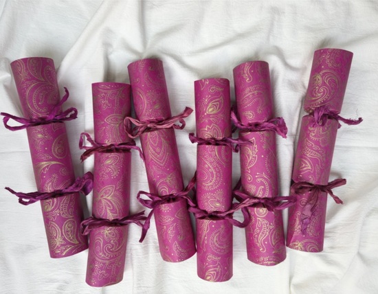 Handmade, plastic free luxury Celebration Crackers 