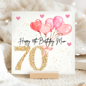 Celebrate the most special woman in your life with a huge milestone birthday card - full of colour & vibrancy