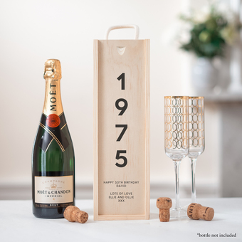 Personalised Birthday Bottle Box