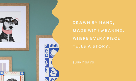 Drawn by hand, made with meaning. Where every piece tells a story.