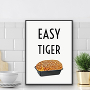 tiger bread pun print