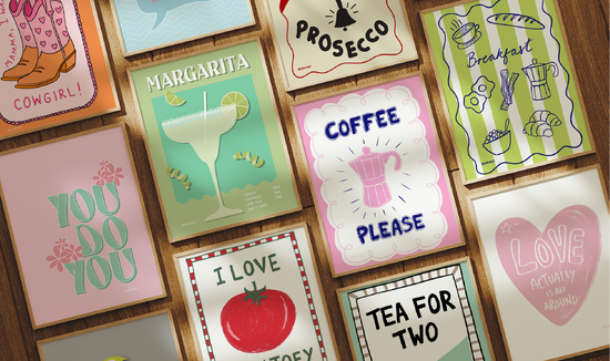 WooHoo Prints, You Do You Print, Coffee Please Print, Ring for Prosecco Print, Margarita Print, Breakfast Print, Tea for Two Print, Love Is All Around Print