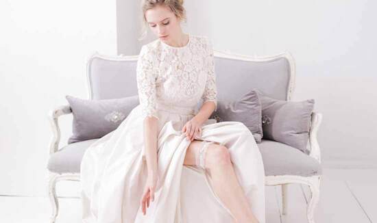 Wedding garters made in the UK