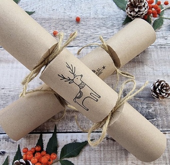 Eco-friendly, plastic free Christmas Crackers  