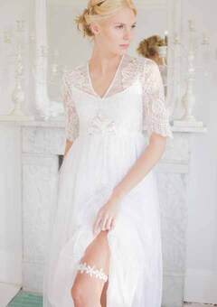 Standing showing wedding garter