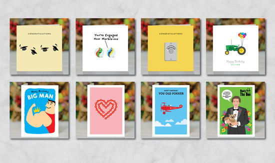 8 greeting cards