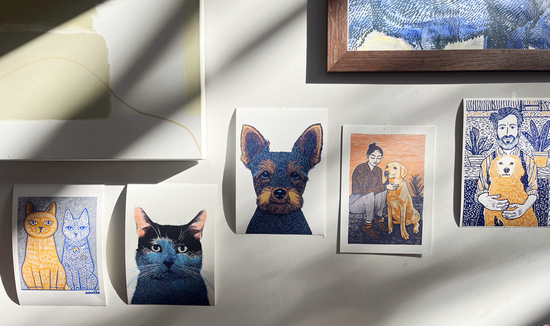 Pet Portraits & Art Prints of Your Favourite Companions