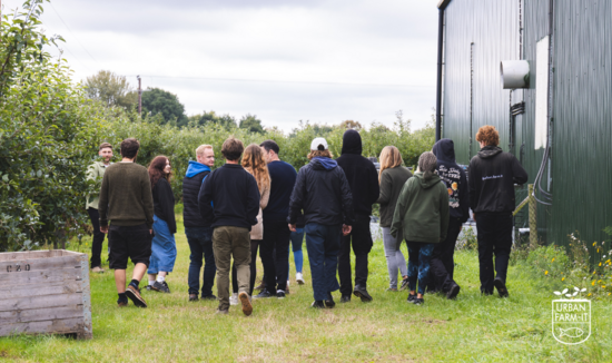 The Urban Farm-It Team at our farm in Kent, UK. 