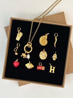 gold charm jewellery for women