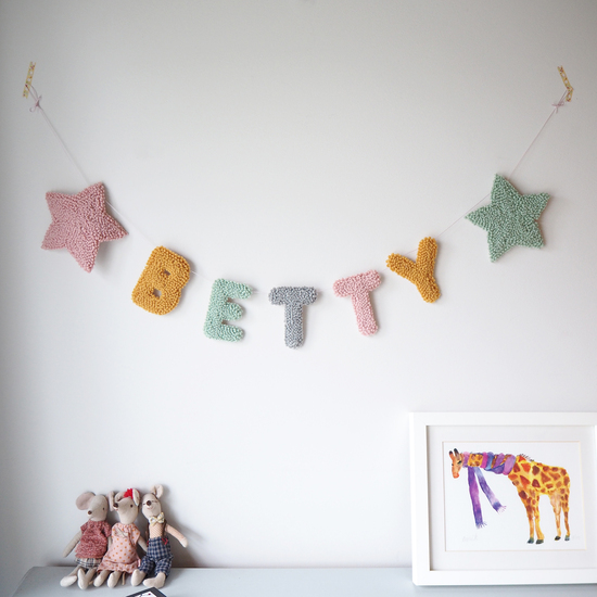 Felt Name Nursery Garland