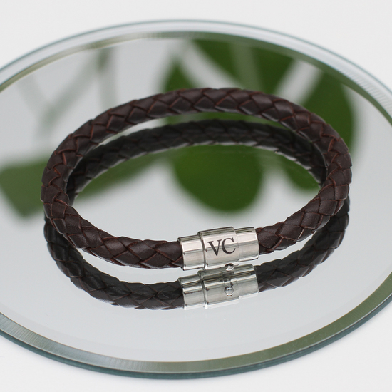 Hurleyburley Man Personalised Leather Bracelet