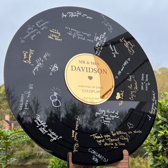 Alternative guestbook, wedding reecord