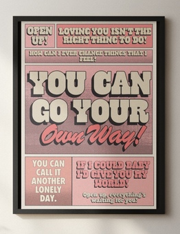 Go your own way print