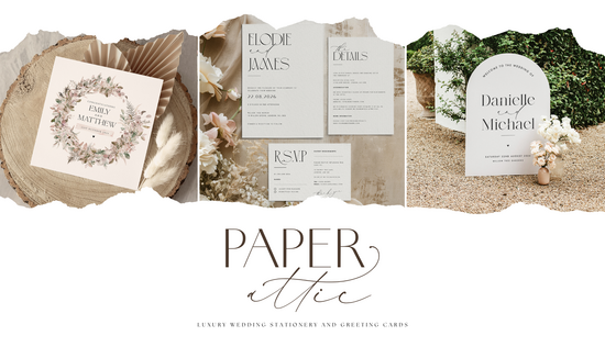 Luxury wedding stationery at Paper Attic