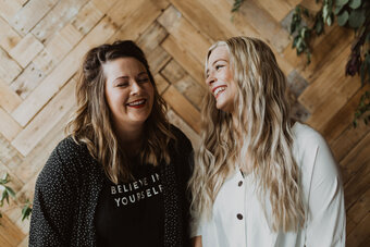 Avril and Katie owners of Freckles & Fern